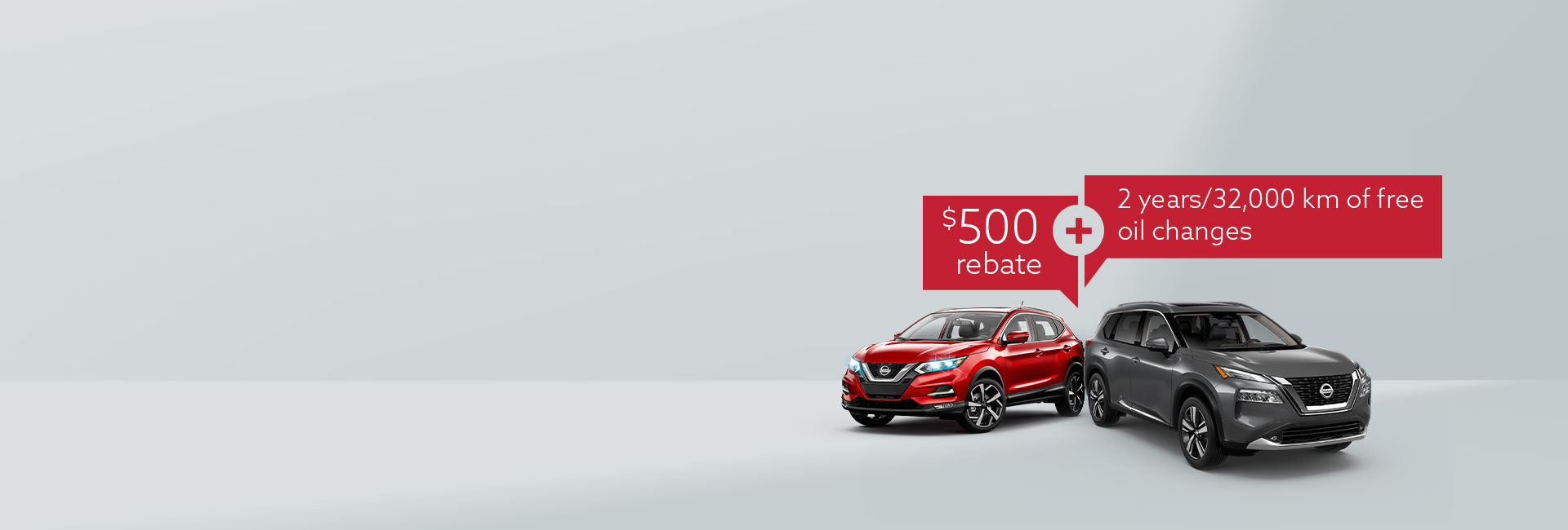 Get $500 rebate and 2 years of free oil changes,
