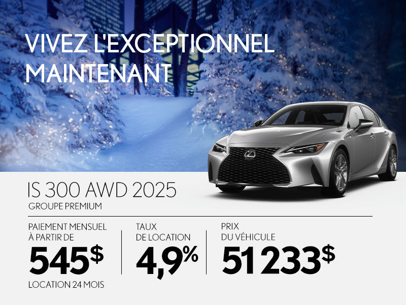 Lexus IS neuf en promotion  Montral