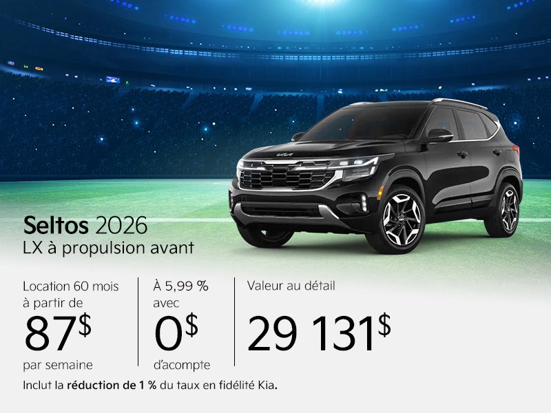 Kia Seltos neuf en promotion à Montréal