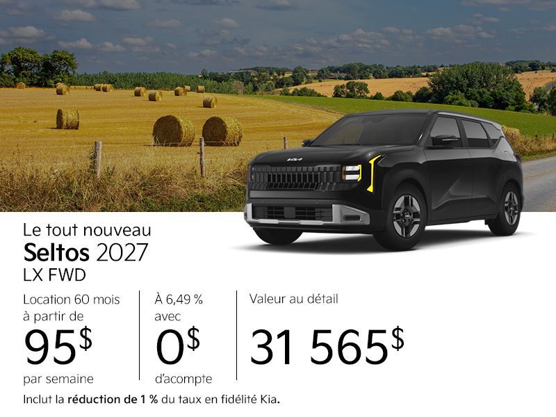 Kia Seltos neuf en promotion à Montréal