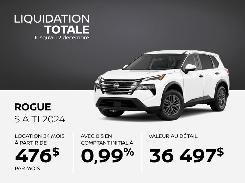 Nissan Rogue neuf en promotion à Montréal