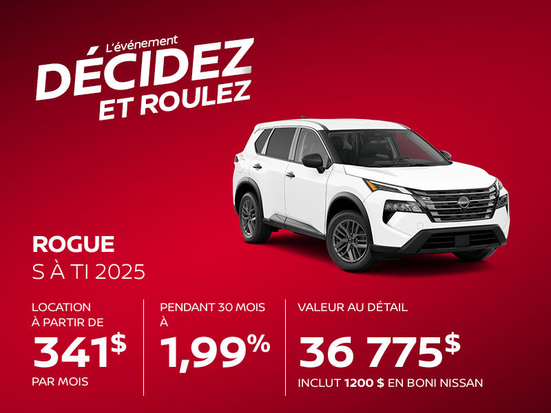 Nissan Rogue neuf en promotion à Montréal