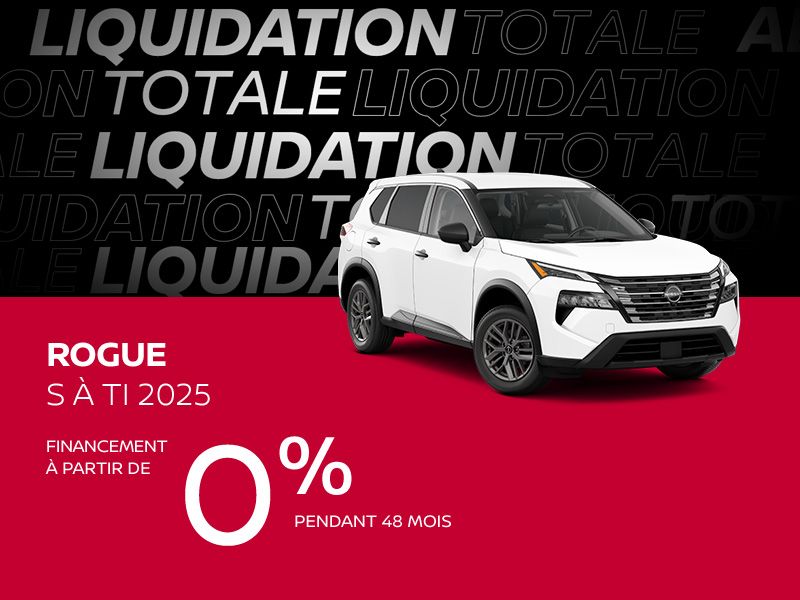 Nissan Rogue neuf en promotion à Montréal