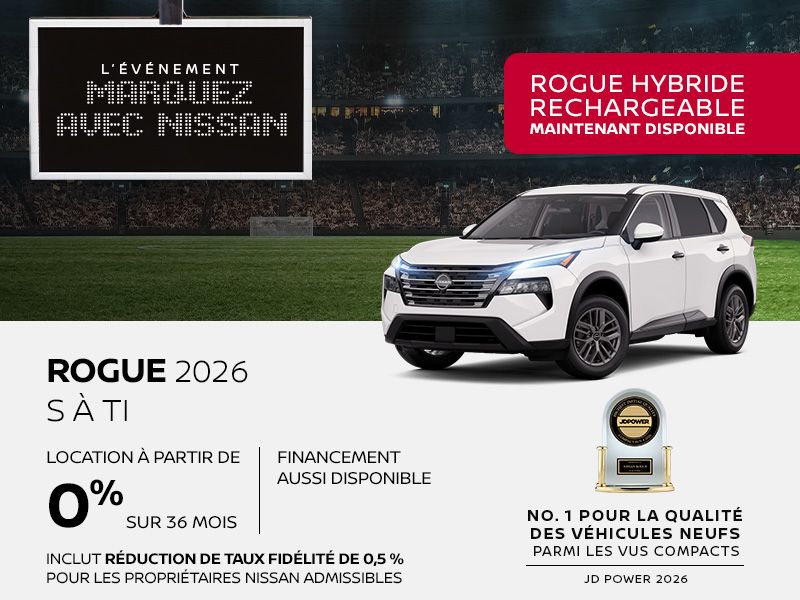 Nissan Rogue neuf en promotion à Montréal