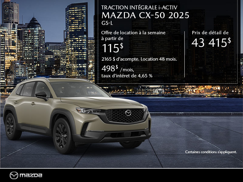 Mazda CX-50 neuf en promotion  Montral