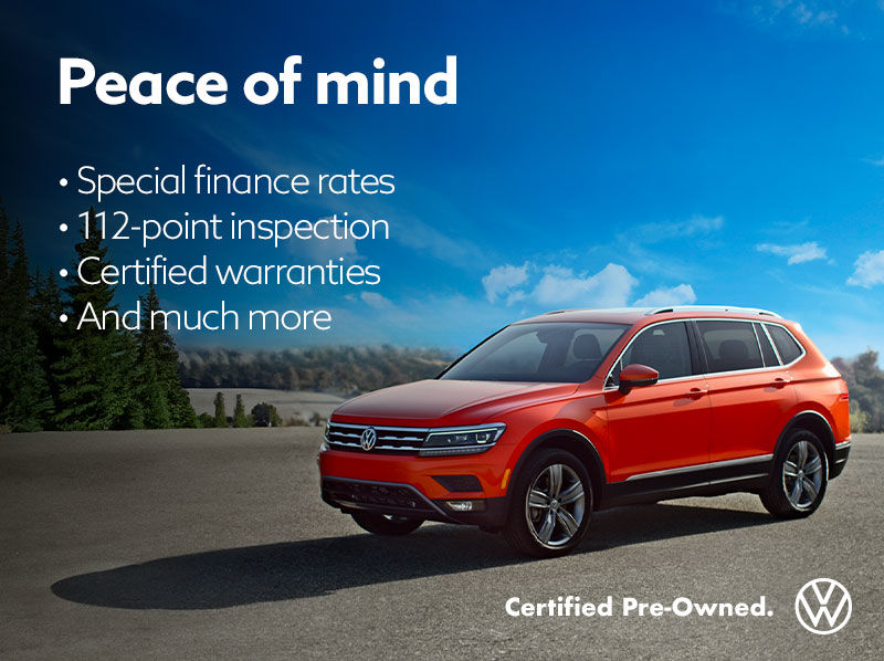 Volkswagen certified pre-owned vehicles