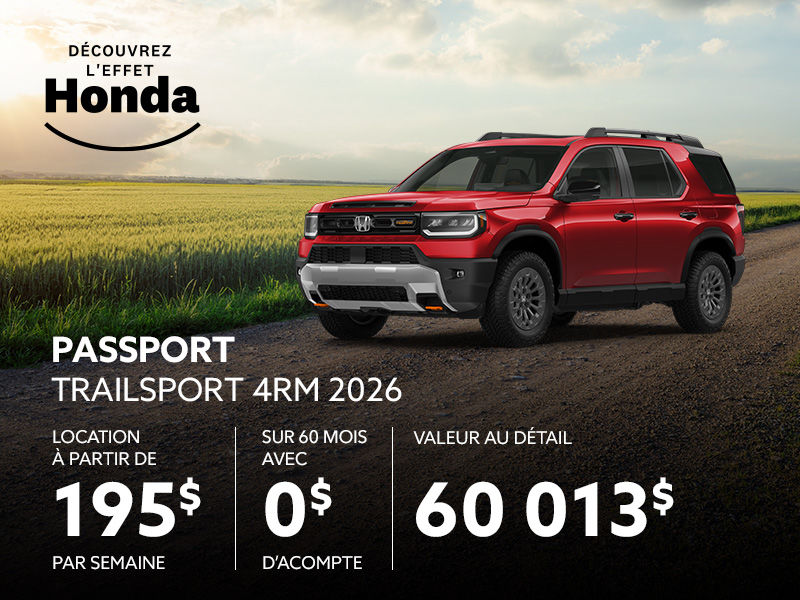 Honda Passport neuf en promotion à Montréal