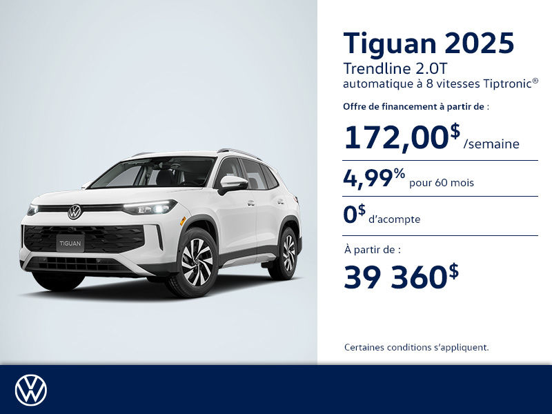 Procurez-vous le tout nouveau Tiguan 2025