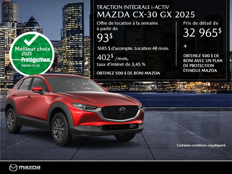 Mazda CX-30 neuf en promotion à Montréal