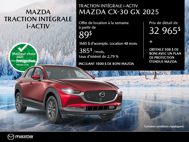Mazda CX-30 neuf en promotion à Montréal