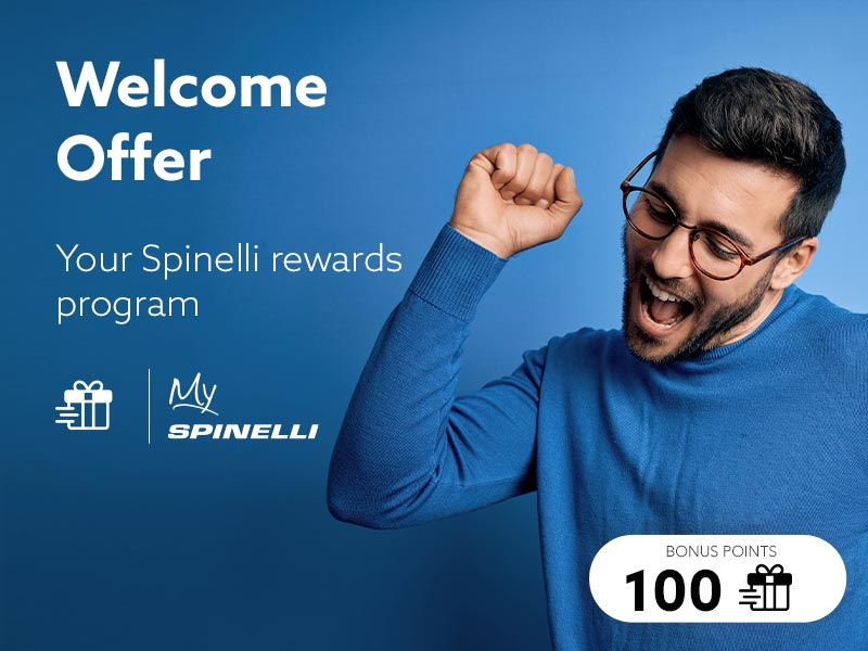 Welcome Offer: Receive 100 My Spinelli gift bonus points!