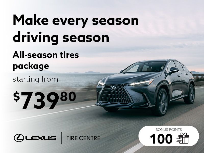 Take advantage of offers on all tire sets available