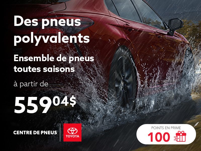 Profitez des offres sur tous les ensembles de pneus disponibles
