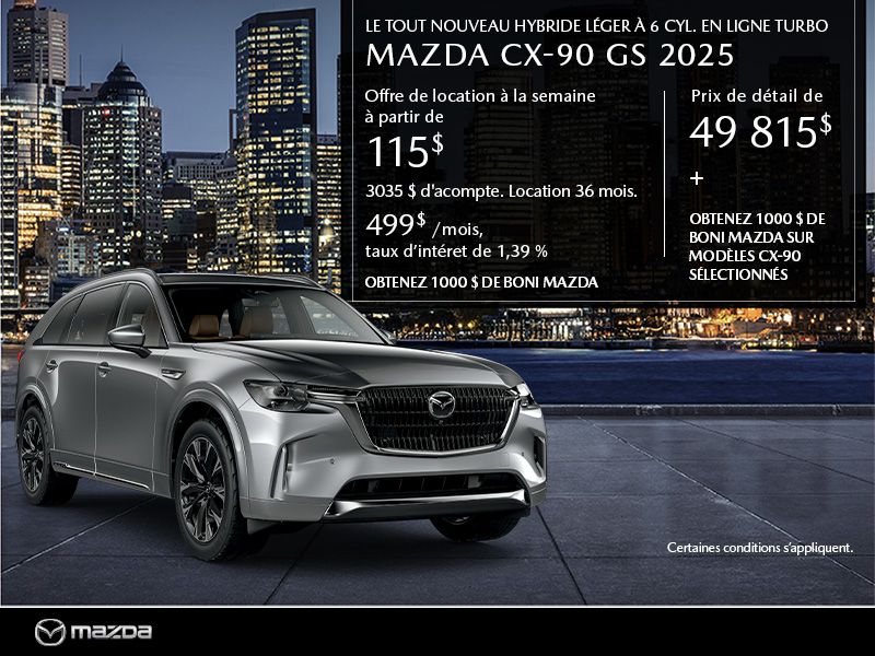 Mazda CX-90 neuf en promotion à Montréal