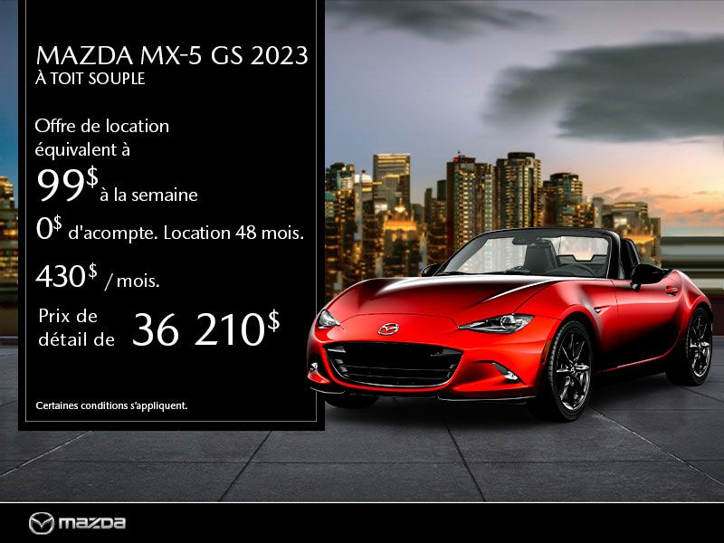 Mazda MX-5 à toit souple GS 2023