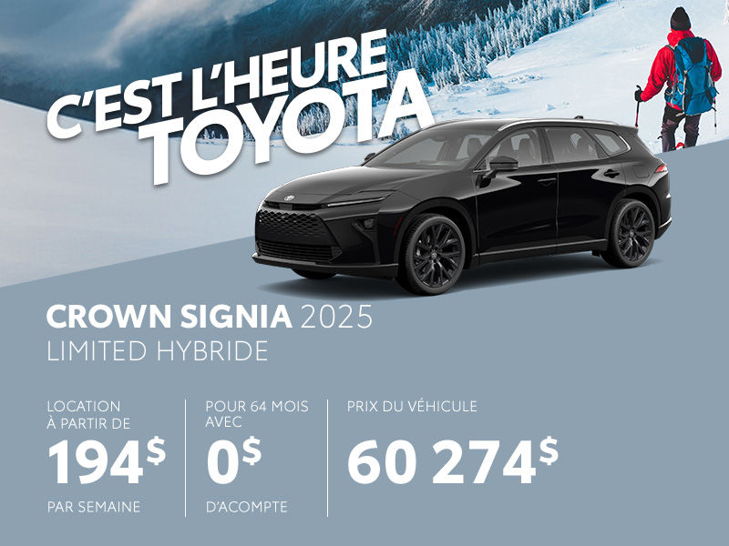 Toyota Crown Signia neuf en promotion à Montréal