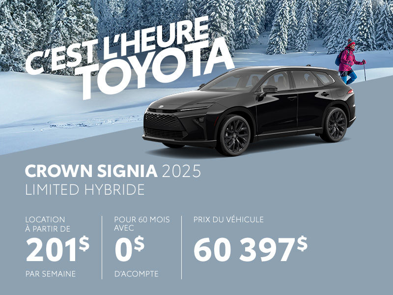 Toyota Crown Signia neuf en promotion  Montral