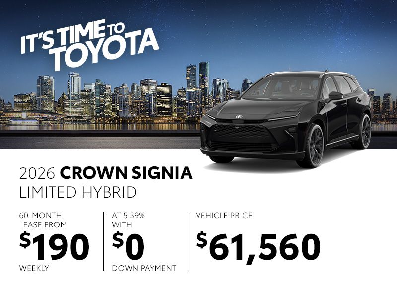 New Toyota Crown Signia Deals in Montreal