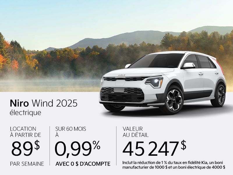 Kia Niro EV neuf en promotion à Montréal