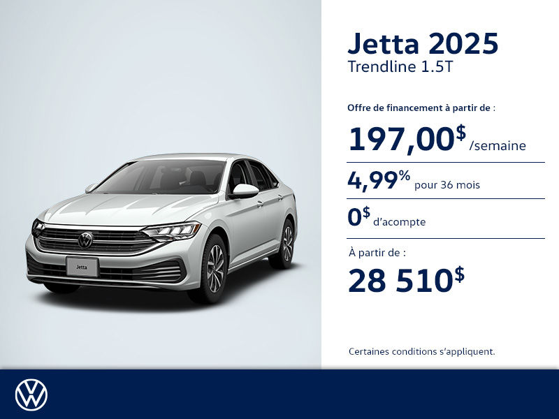 Procurez-vous la Jetta 2025