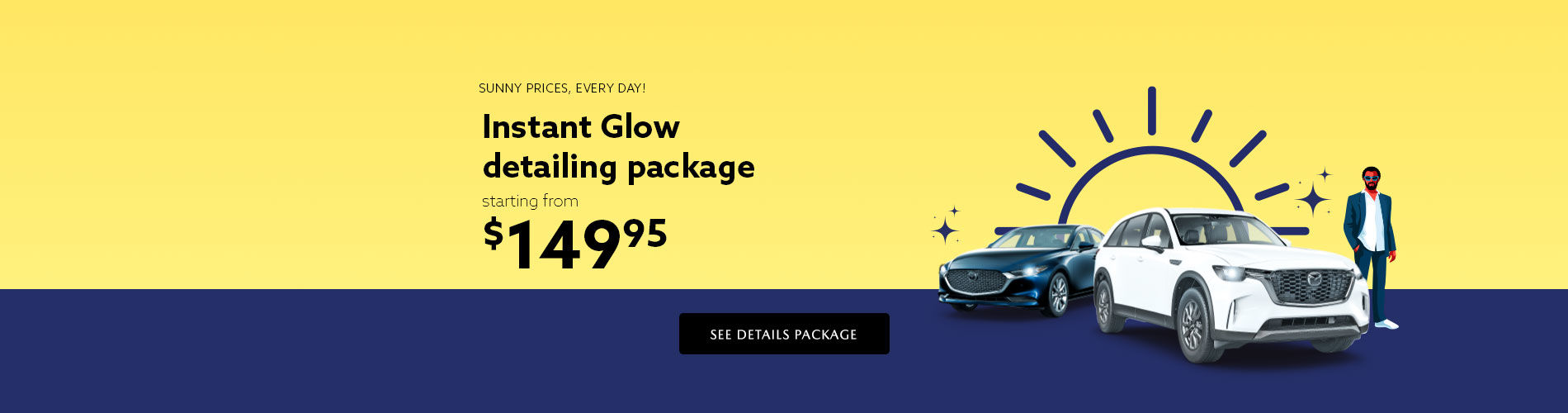 Instant Glow detailing package starting from $149.95