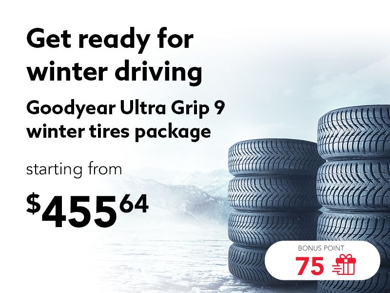 Take advantage of offers on all tire sets available