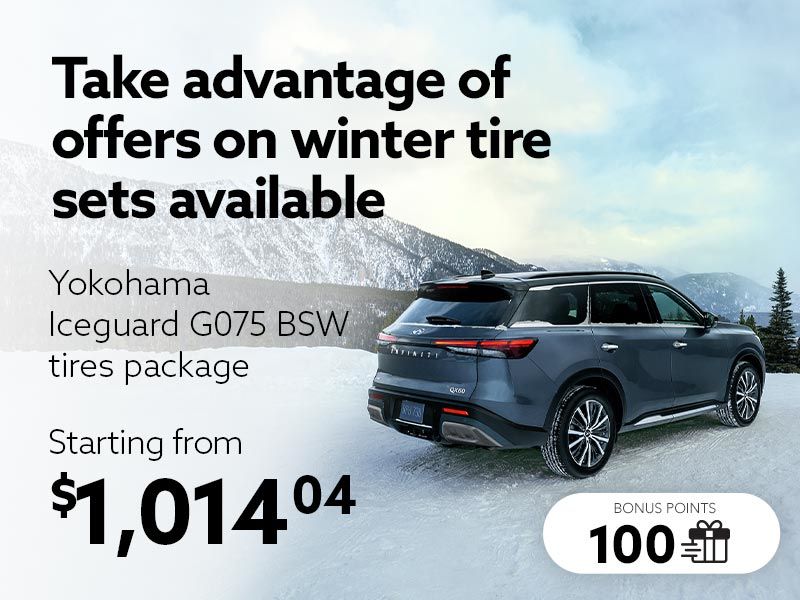 Take advantage of offers on all tire sets available