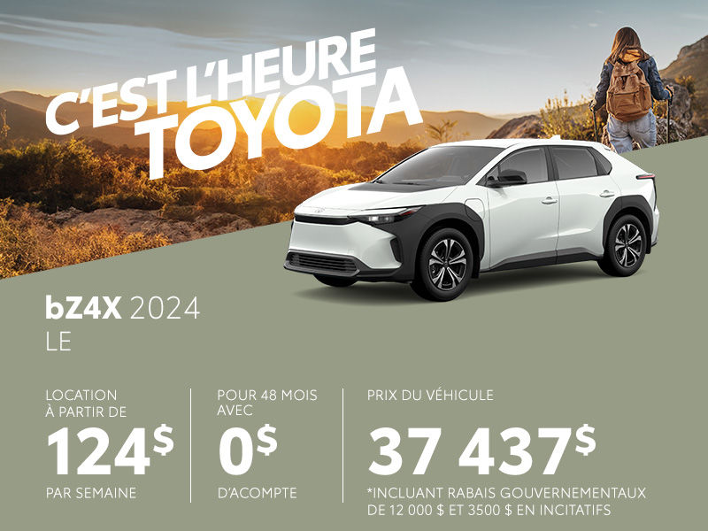 Toyota bZ4X neuf en promotion  Montral