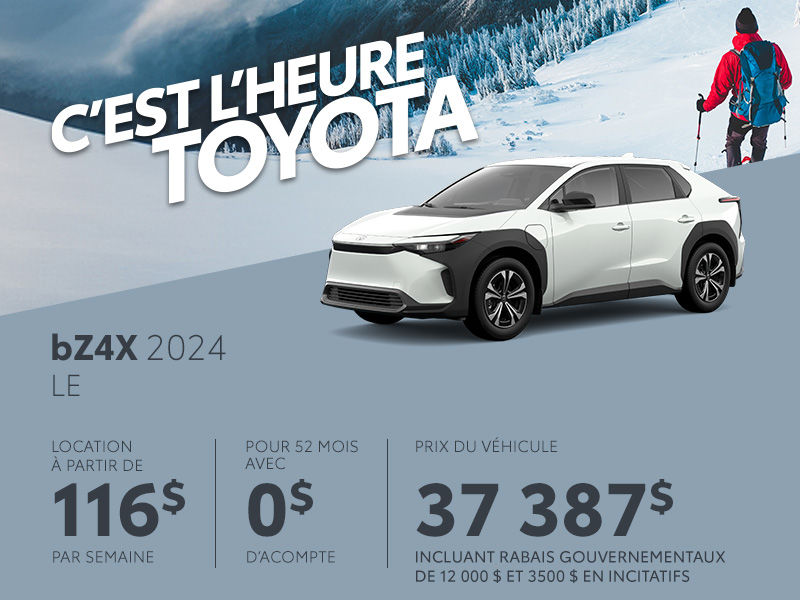 Toyota bZ4X neuf en promotion à Montréal