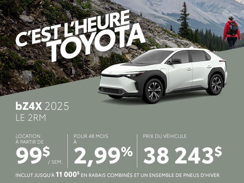 Toyota bZ4X neuf en promotion à Montréal