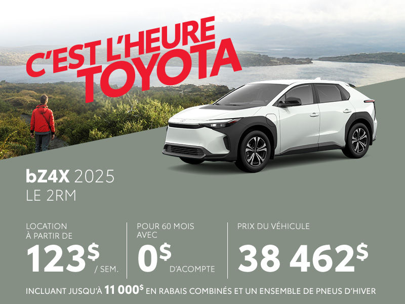 Toyota bZ4X neuf en promotion à Montréal