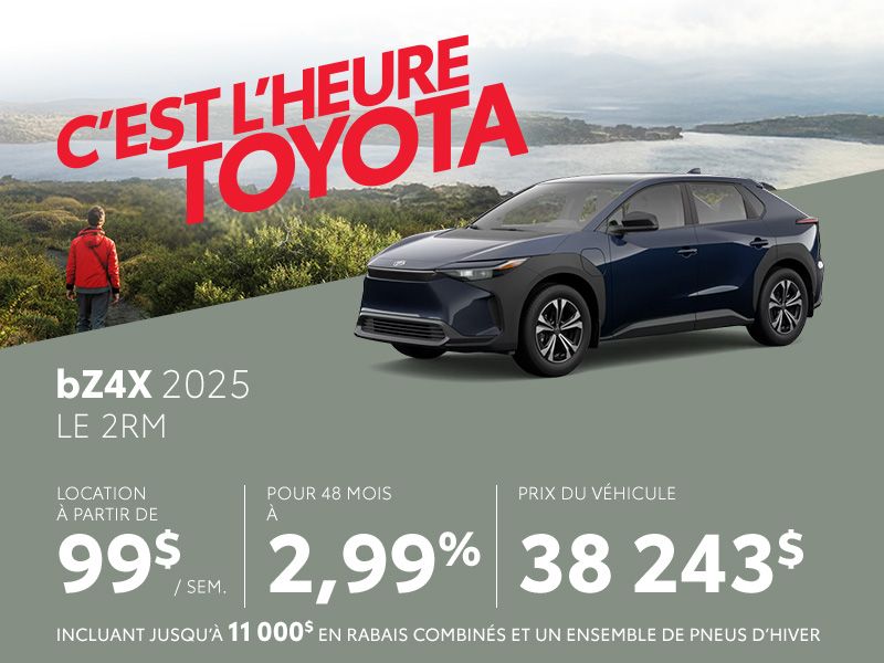 Toyota bZ4X neuf en promotion à Montréal