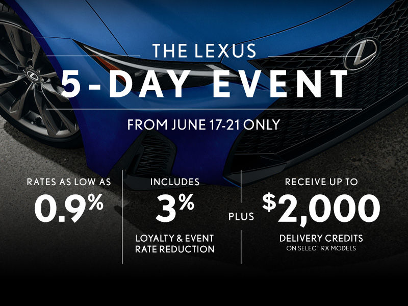 The 5-Day Lexus Event