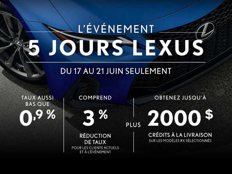 L'événement 5 jours Lexus