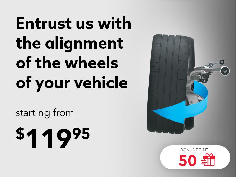 Entrust us with the alignment of the wheels of your vehicle