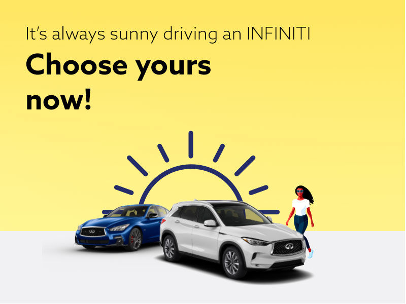 It's always sunny driving an Infiniti