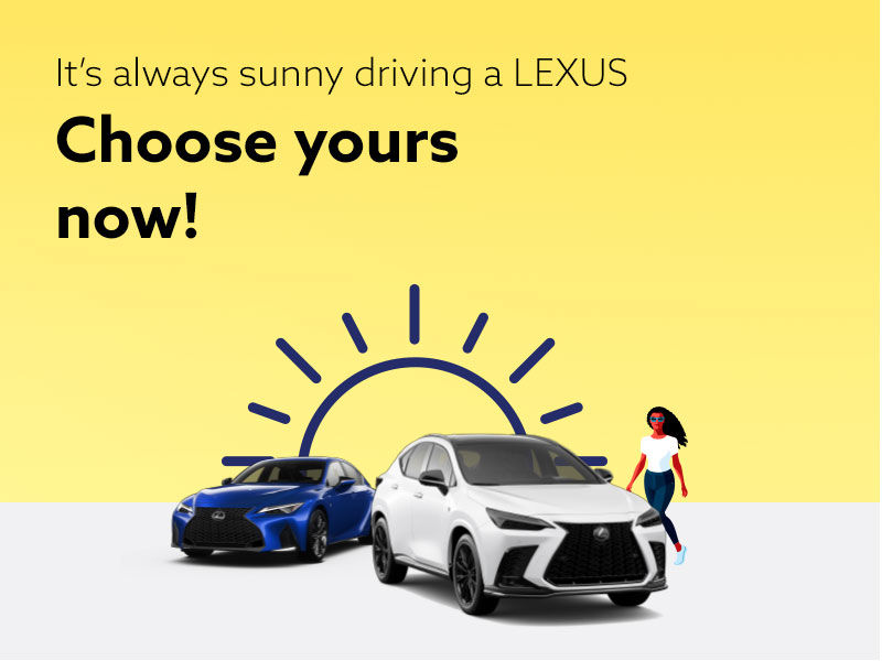 It's always sunny driving a Lexus