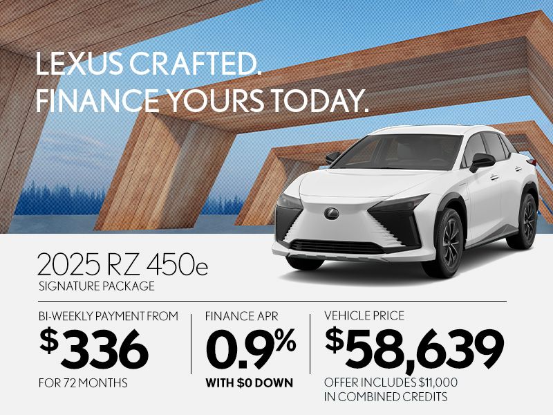 New Lexus RZ Promotions in Montreal