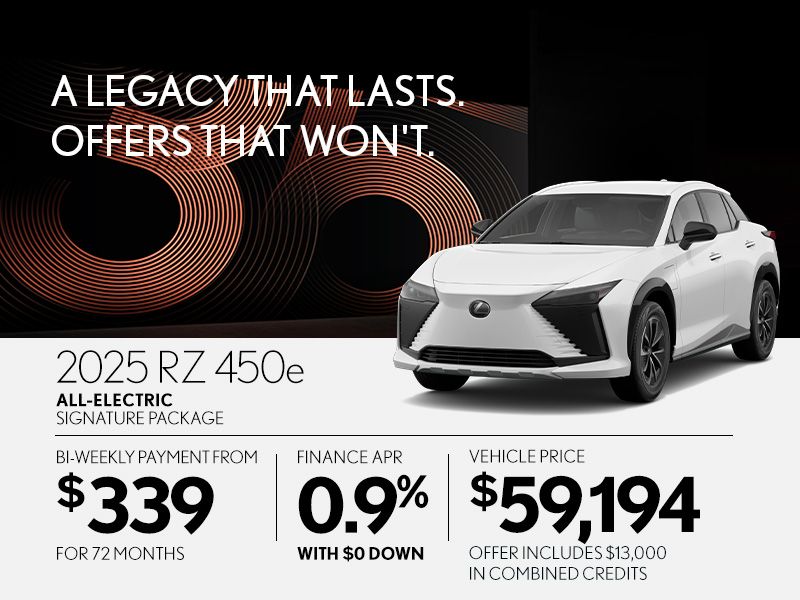 New Lexus RZ Promotions in Montreal