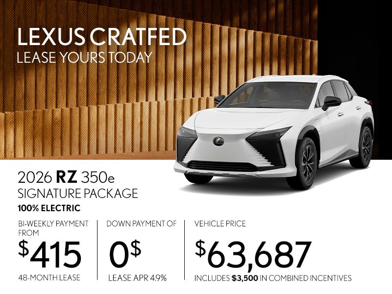 New Lexus RZ Promotions in Montreal