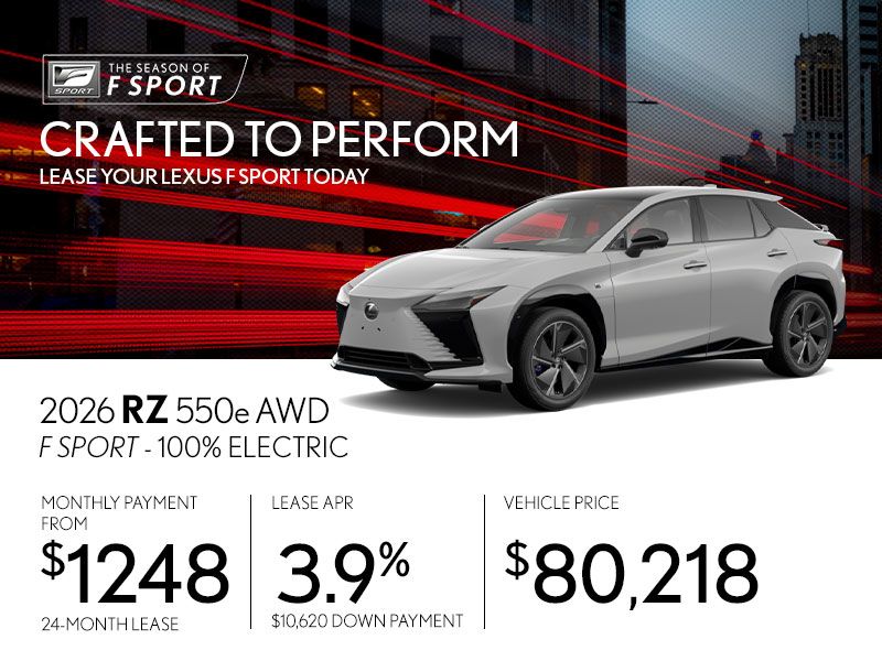 New Lexus RZ Promotions in Montreal