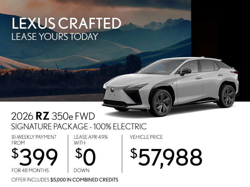 New Lexus RZ 350e Promotions in Montreal