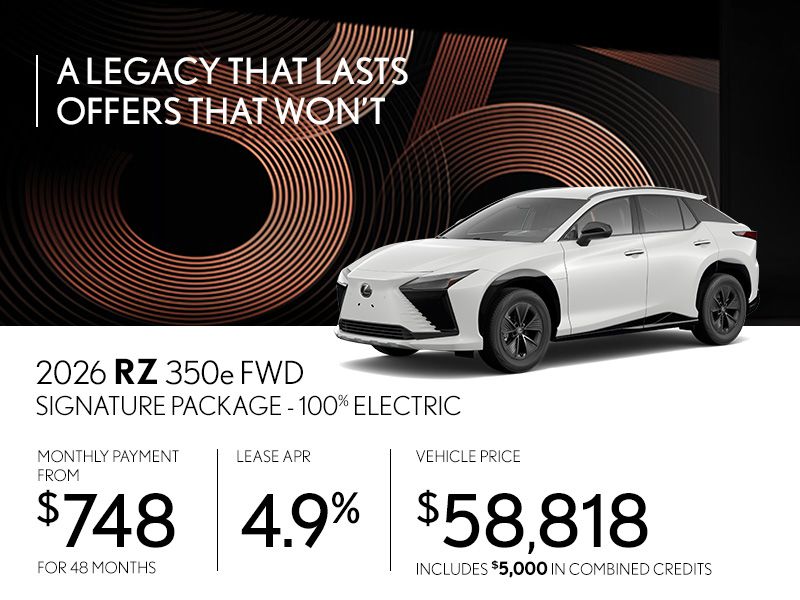 New Lexus RZ 350e Promotions in Montreal