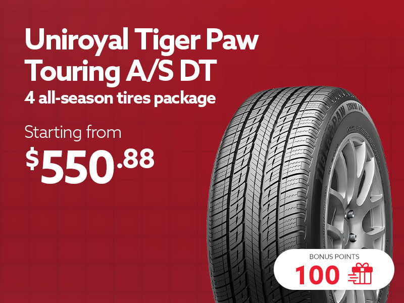 Take advantage of offers on all-season tires sets