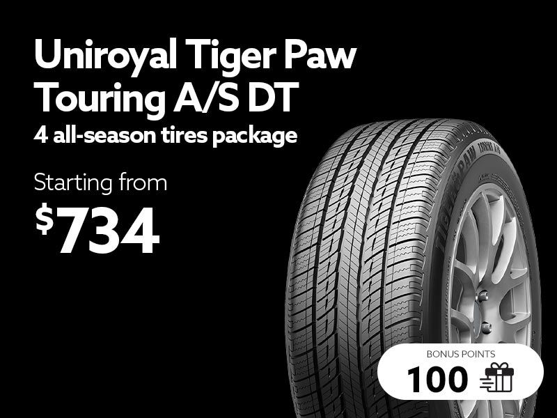 Take advantage of offers on all-season tires sets