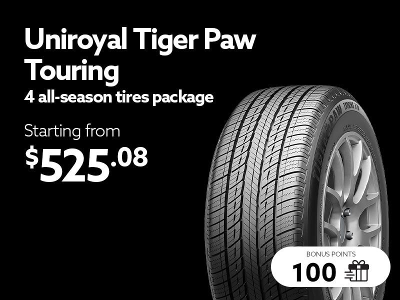 Take advantage of offers on all-season tires sets