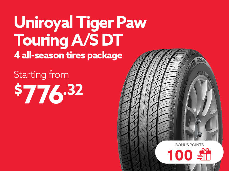 Take advantage of offers on all-season tires sets