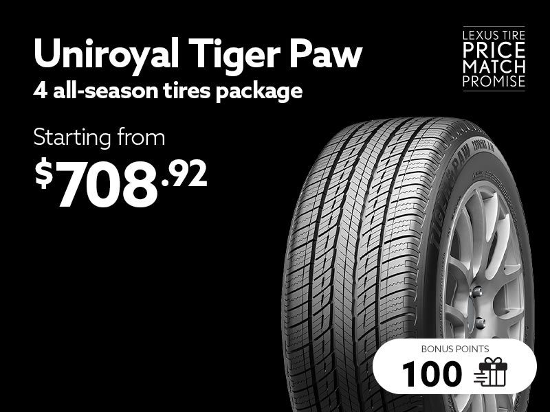 Take advantage of offers on all-season tires sets