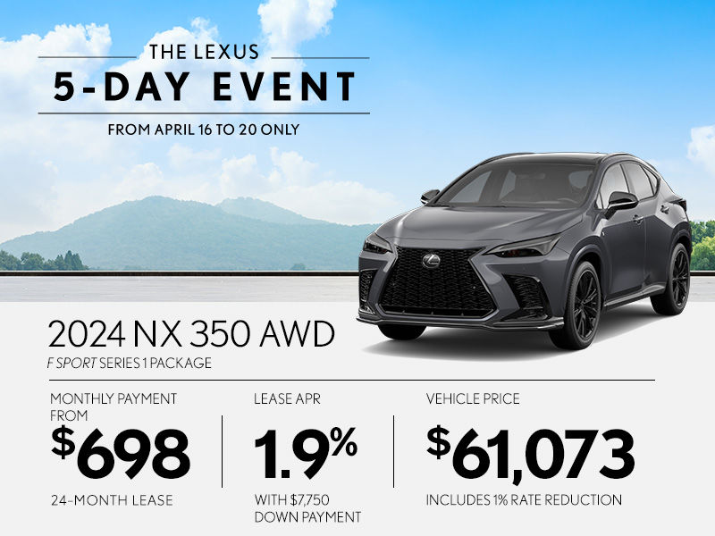 New Lexus NX Promotions in Montreal