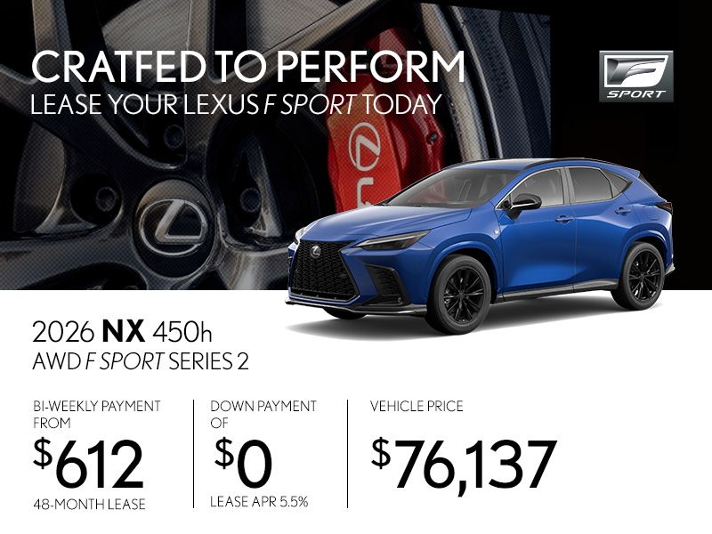New Lexus NX 450h Promotions in Montreal